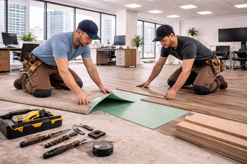 Our team working on Flooring Service projects in Bergenfield, NJ