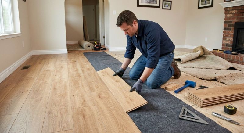 Laminate Floor Remodeling in Bergenfield, NJ