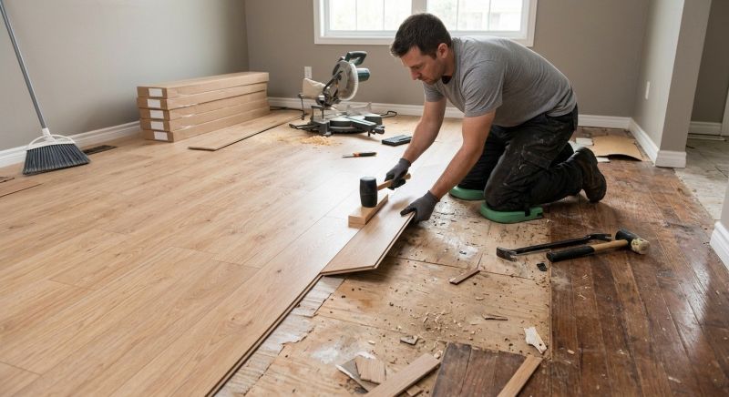 Laminate Floor Replacement in Bergenfield, NJ