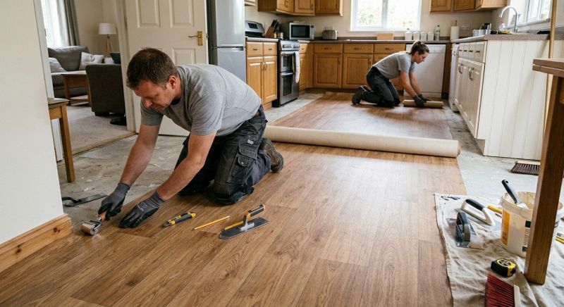 Linoleum Flooring Replacement in Bergenfield, NJ