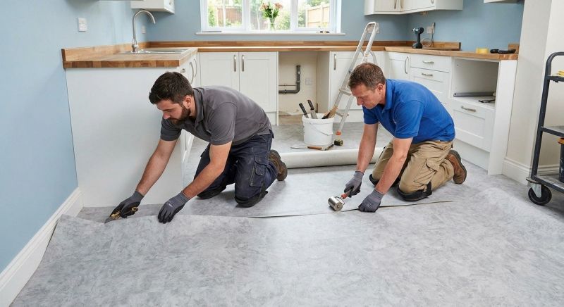 Sheet Linoleum Installation in Rye, NY